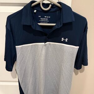 Under Armour Men's Navy and Gray Polo Shirt